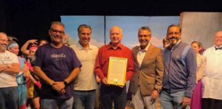 City Honors Sam Chesser at Pelican Playhouse Centennial Celebration Pelican Playhouse Celebration (Photo Credit: Joseph Dion)