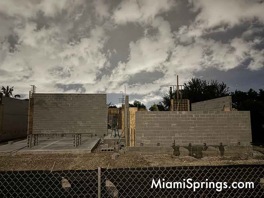 NIDO under Construction at former Miami Springs Optimist Club Property