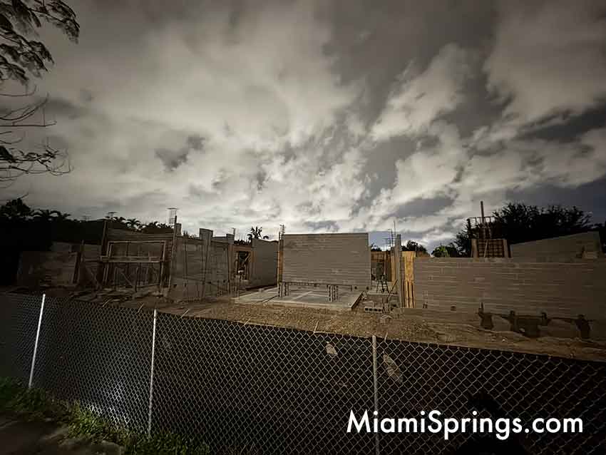 NIDO under Construction at former Miami Springs Optimist Club Property