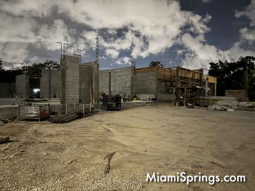 NIDO under Construction at former Miami Springs Optimist Club Property