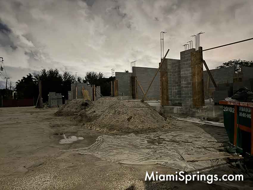 NIDO under Construction at former Miami Springs Optimist Club Property