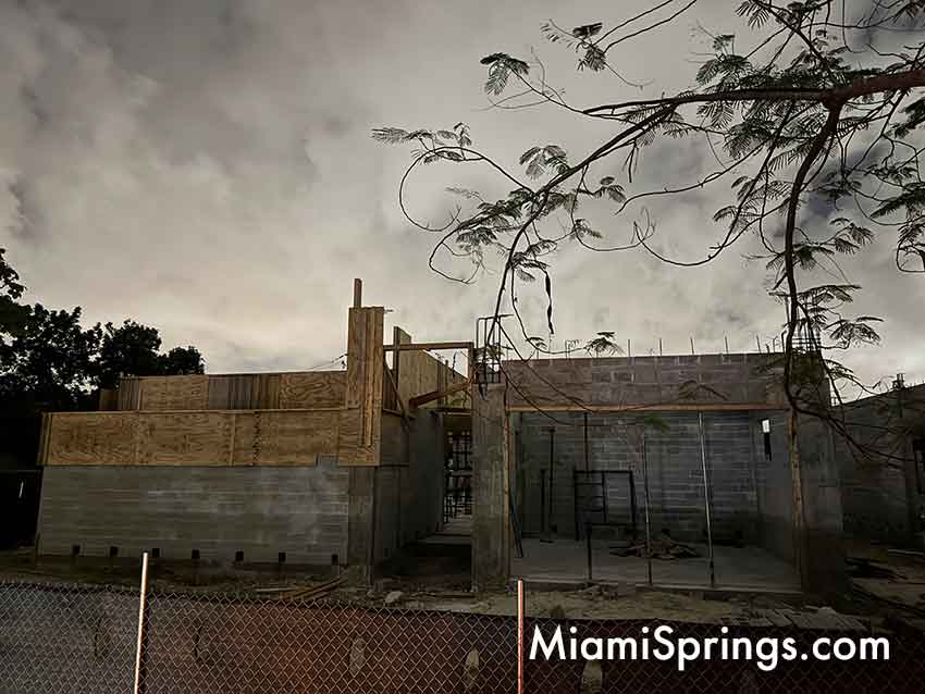 NIDO under Construction at former Miami Springs Optimist Club Property