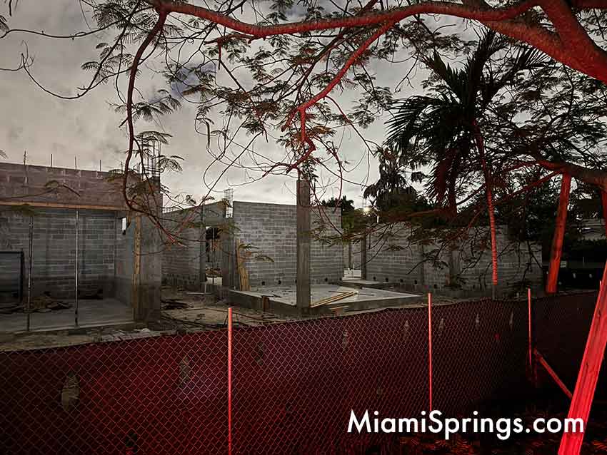 NIDO under Construction at former Miami Springs Optimist Club Property
