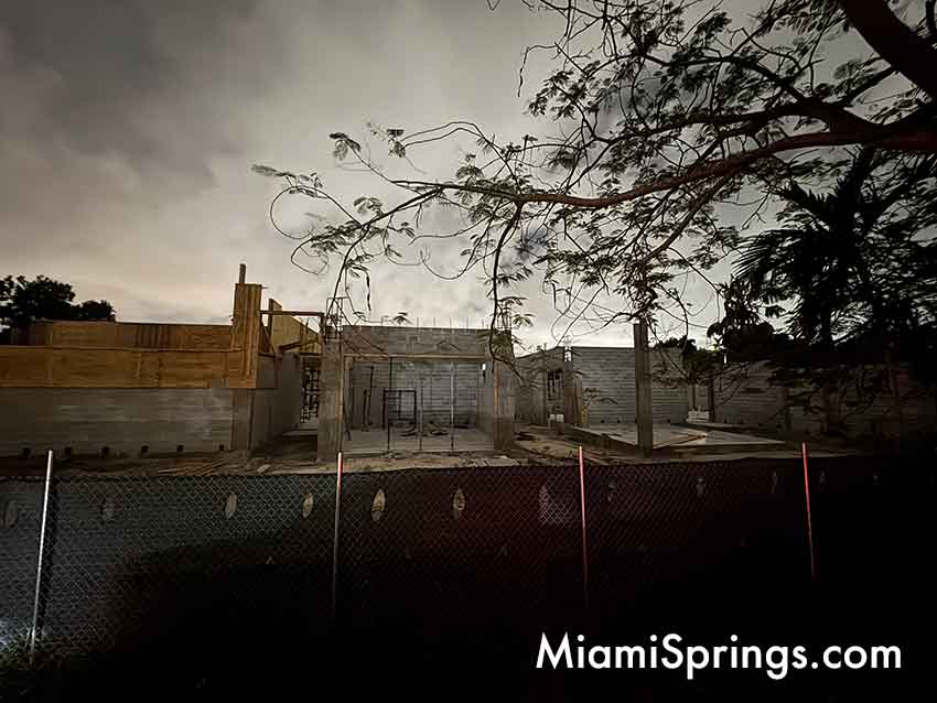 NIDO under Construction at former Miami Springs Optimist Club Property