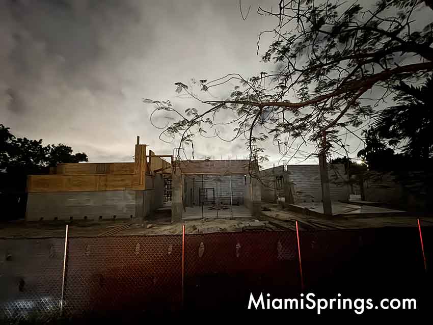 NIDO under Construction at former Miami Springs Optimist Club Property