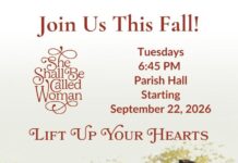 Blessed Trinity Catholic Parish Welcomes Women to ‘She Shall Be Called Woman’ Fall Program She Shall Be Called Woman Program Flyer