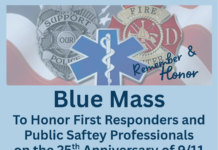 Blessed Trinity to Host Annual Blue Mass Honoring First Responders on 25th Anniversary of 9/11 Blessed Trinity Blue Mass Flyer 2026