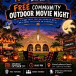 Free Community Outdoor Movie Night Flyer