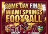 Golden Hawks Keep Soaring: Miami Springs Dominates St. Brendan Under Thursday Night Lights