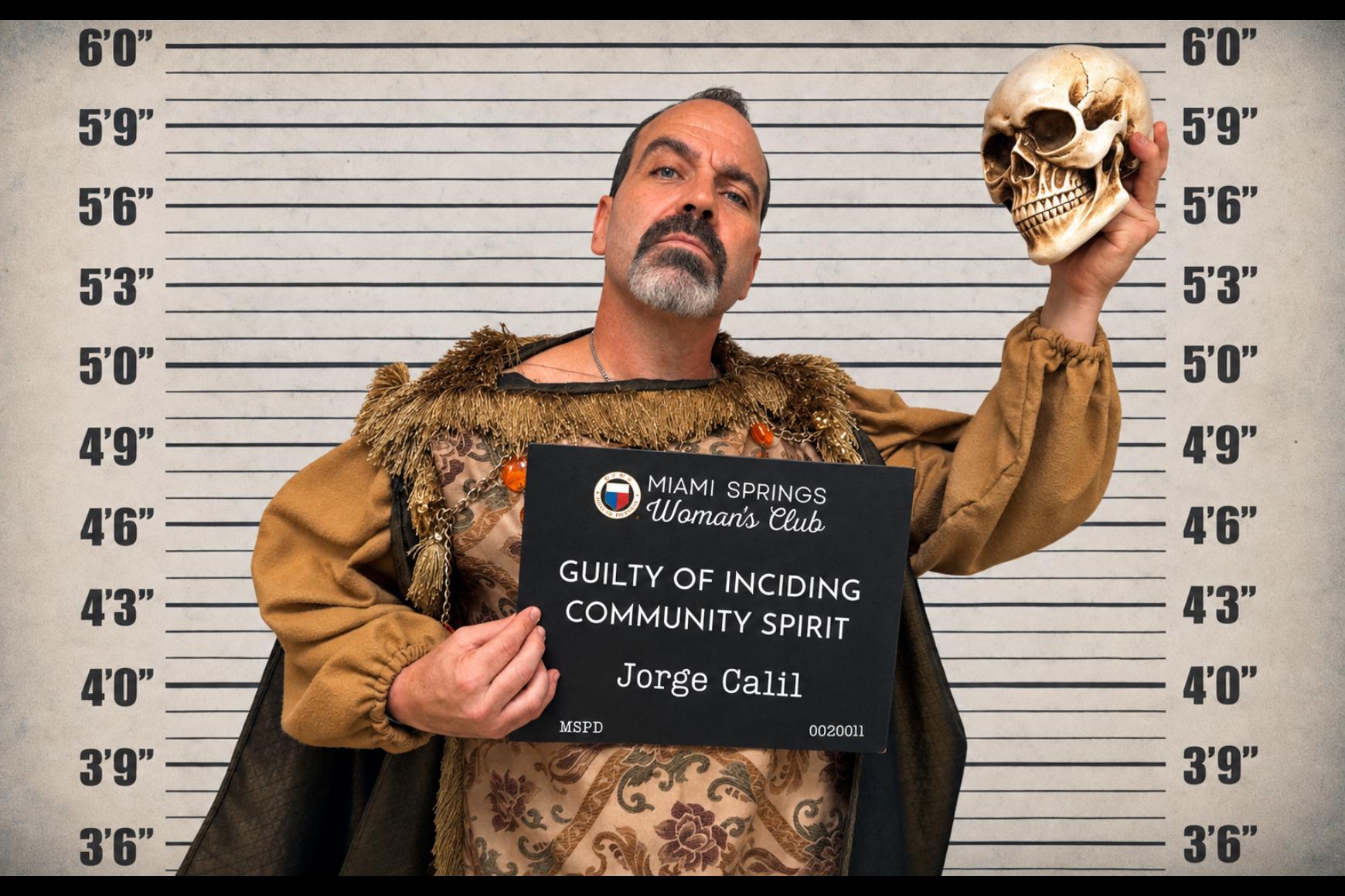 Jorge Calil - Pelican Playhouse - GFWC Miami Springs Woman's Club Jail & Bail 2026 Mugshot