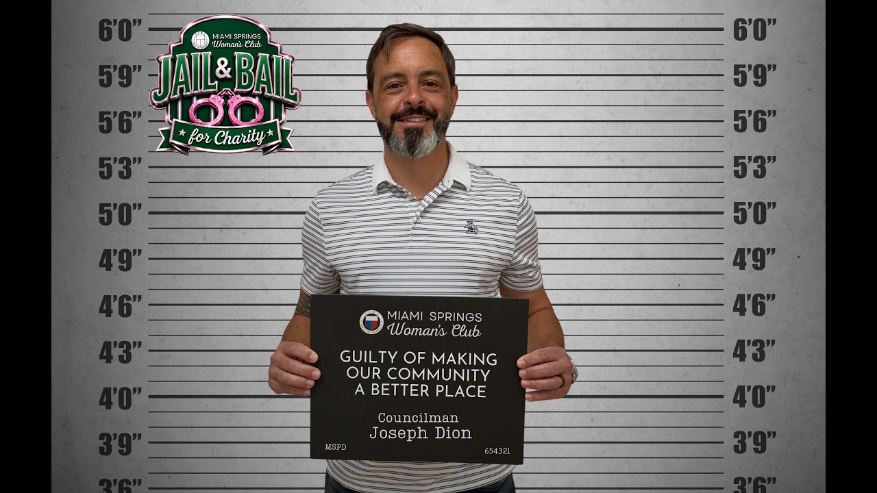 Councilman Joseph Dion - GFWC Miami Springs Woman's Club Jail & Bail 2026 Mugshot