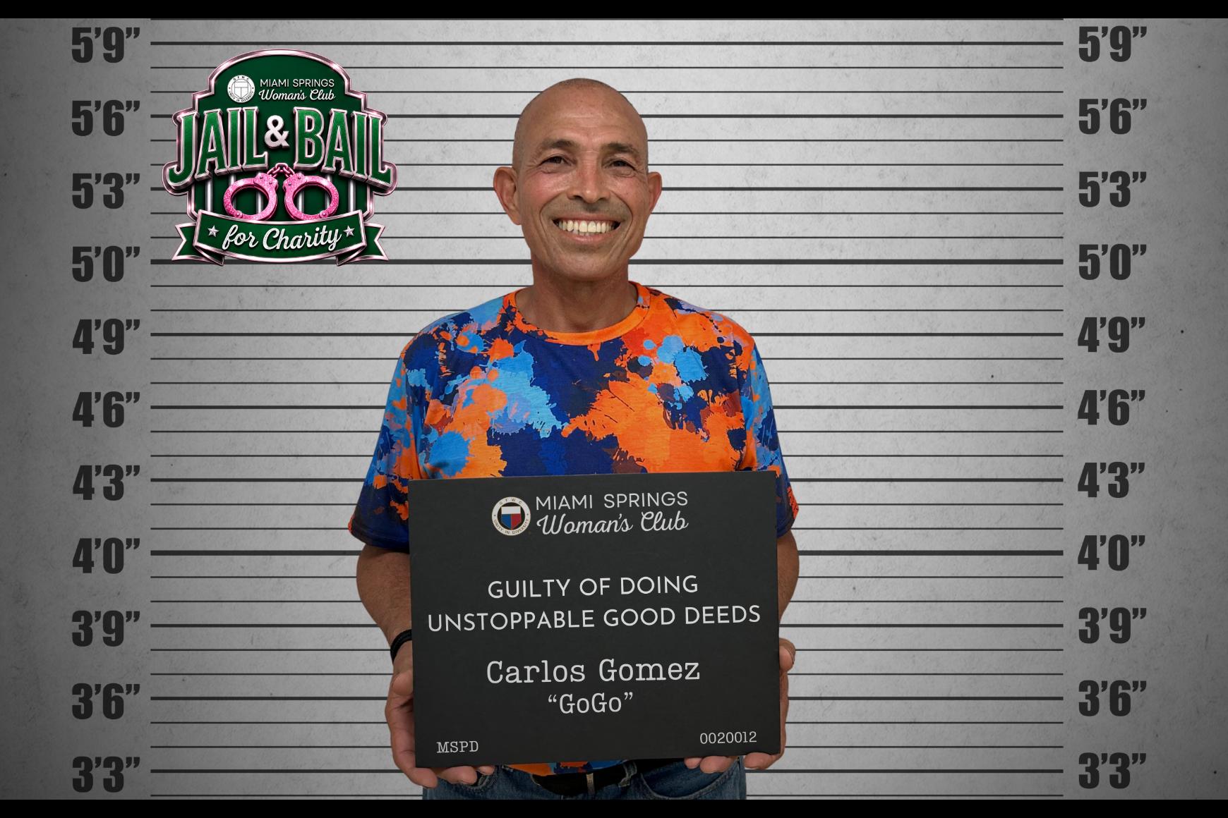 Carlos GoGo Gomez - GFWC Miami Springs Woman's Club Jail & Bail 2026