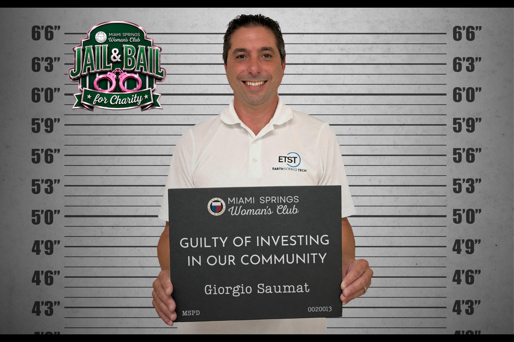 Giorgio Saumat - GFWC Miami Springs Woman's Club Jail & Bail 2026 Mugshot