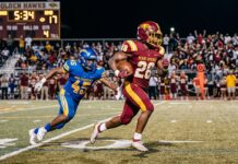 Golden Hawks Suffer First Loss of the Season in Hard-Fought 26–19 Battle Against North Miami Beach Miami Springs Golden Hawks Football vs North Miami Beach Chargers