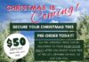Christmas is Coming! Scouts America Troop 334 Opens Pre-Orders for Annual Christmas Tree Sale Scouts BSA Troop 334 Christmas Tree Sale pre-order flyer detailing lot opening on November 25, public sales November 26 to December 3, located at Grace Lutheran Church, and front door delivery options in Miami Springs and Virginia Gardens.
