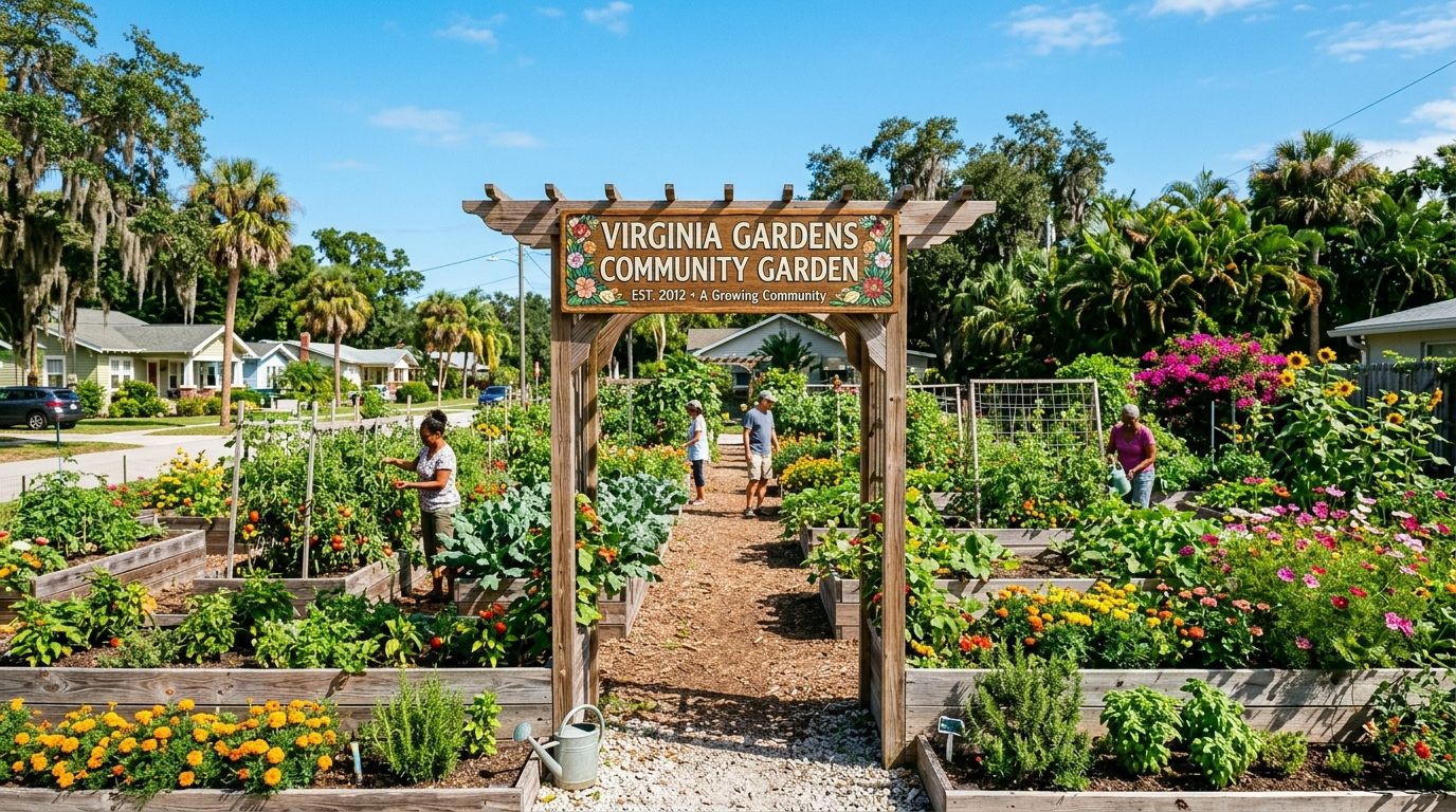 Proposed Virginia Gardens Community Garden Concept