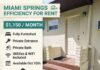 For Rent: Miami Springs Efficiency Miami Springs Efficiency for Rent