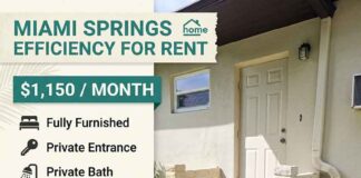 For Rent: Miami Springs Efficiency Miami Springs Efficiency for Rent