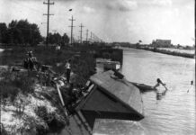 1925 Agents Raid Houseboat in Canal Between Hialeah and Miami Springs by Ken Wilde