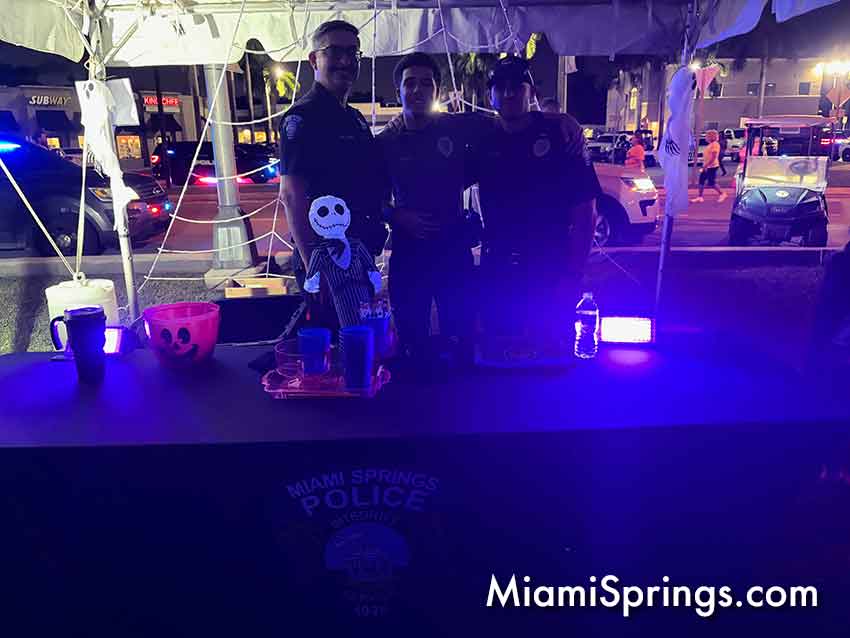 Miami Springs Police at Howl-O-Springs 2026 (Photo by Sebastian Suarez)