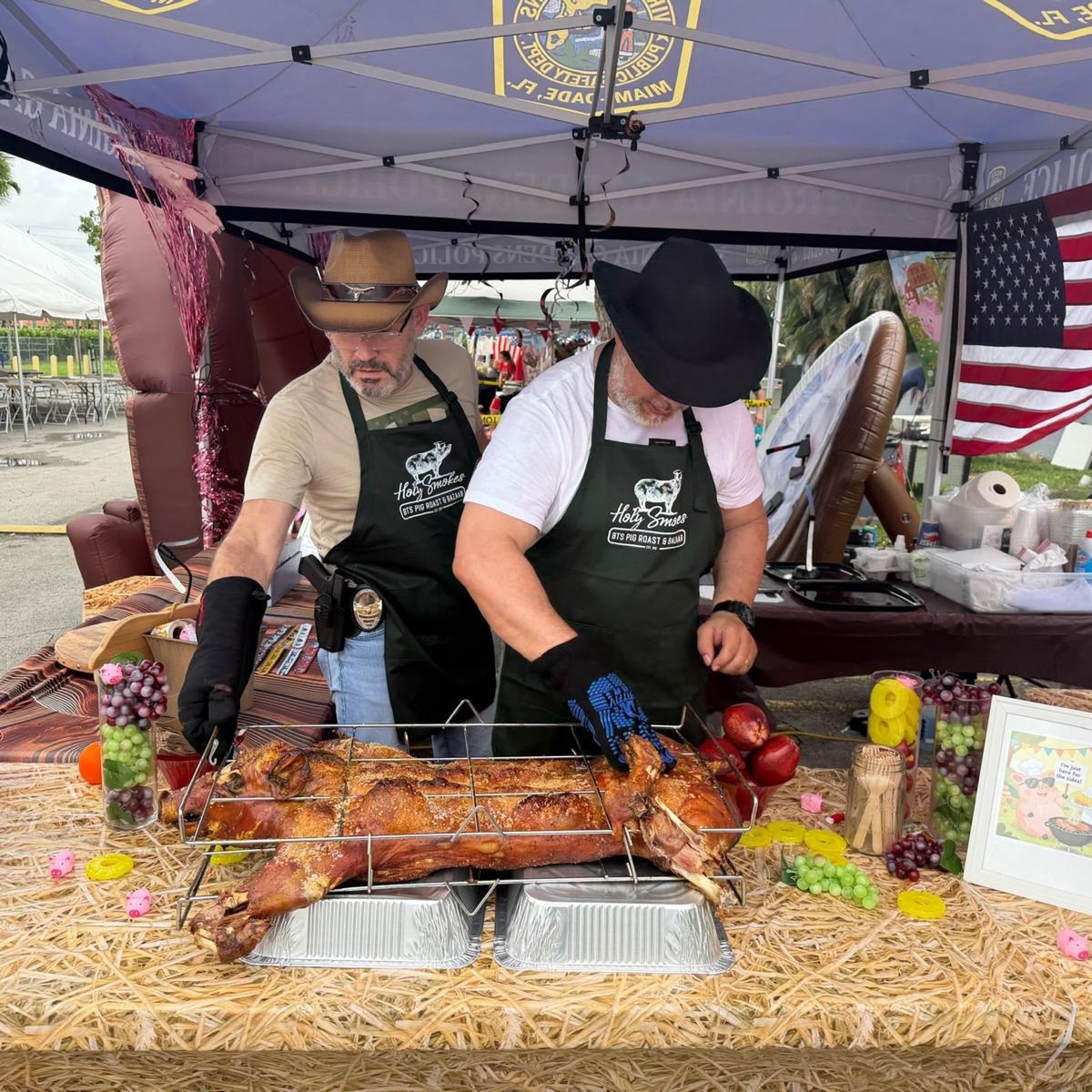 Virginia Gardens Police Department Gettin’ Piggy Wit It Cooking Team