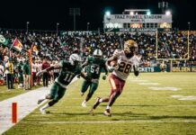 Golden Hawks Shut Out by Powerhouse Miami Central Rockets in 34–0 District Clash Miami Springs Golden Hawks Football vs Miami Central Rockets