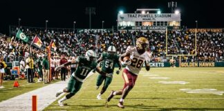 Golden Hawks Shut Out by Powerhouse Miami Central Rockets in 34–0 District Clash Miami Springs Golden Hawks Football vs Miami Central Rockets
