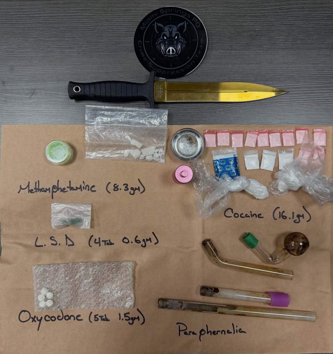 Seized Narcotics and Contraband